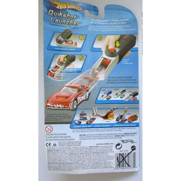 Hot Wheels "QUICKSHOT LAUNCHER" Action W/ FORD GT-40 J2560 - Age 3+ (New/Sealed) - Picture 6 of 8